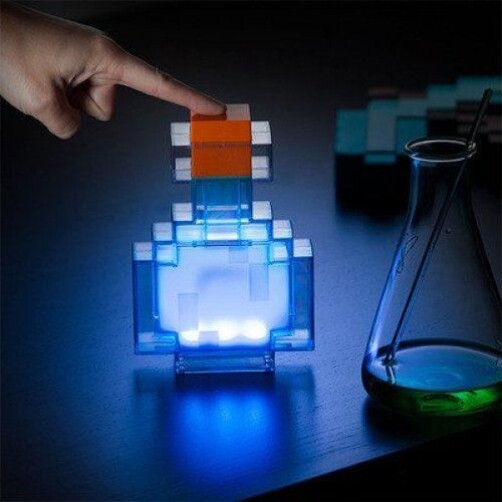 Minecraft火把灯药水变色瓶LED火炬灯红蓝矿石灯实用测评_游戏_淘宝游戏网