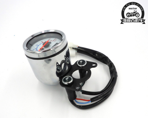 CG125 happy 125AX100 Jialing 70 dụng cụ đo đường kính retro sửa đổi với tín hiệu rẽ trung tính đồng hồ điện tử xe wave 110