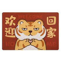 2022 New Years floor mat tiger year gate bedroom bathroom with cute little tiger Spring Festival ground mat dust scraping and scraping sand