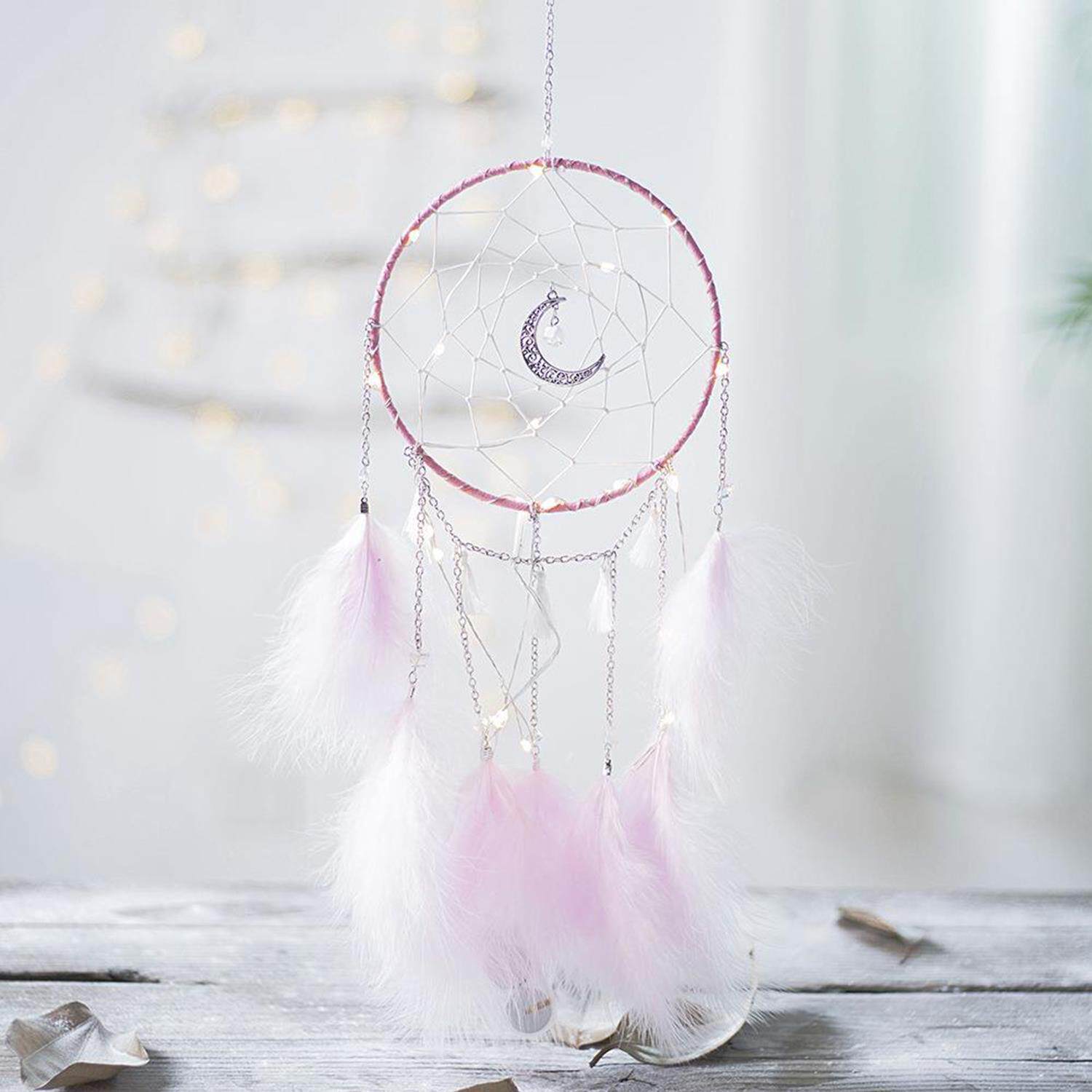 4pcs Dreamcatcher Moon Star Macrame Gold Ho 