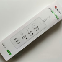 Bull USB socket GN-B3033 independent switch plug board row plug white mobile phone charging full length 1 8 meters