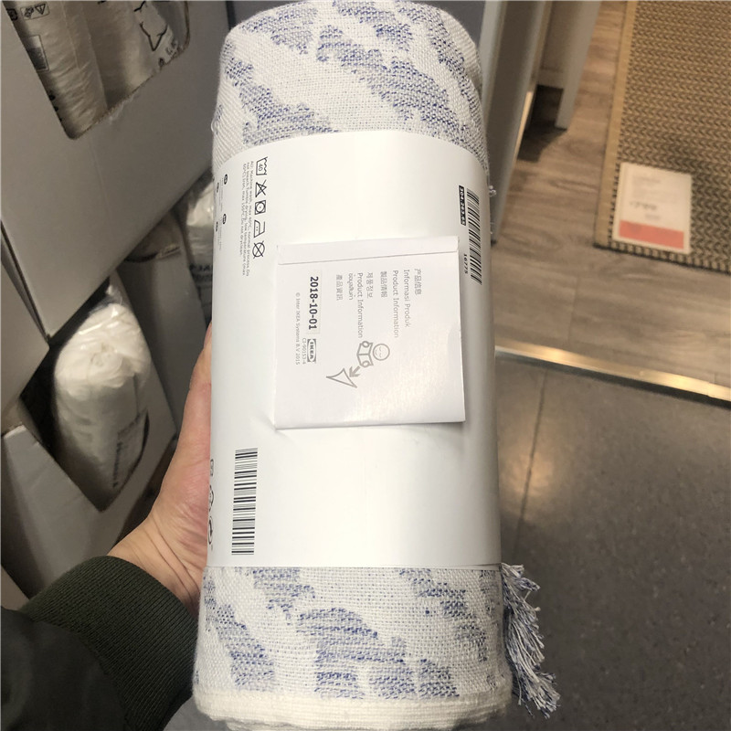 IKEA IKEA blanket Chăn giải trí Chăn dệt Jacquard Trang trí chăn sofa 130x170 cm - Ném / Chăn chăn lông nhung