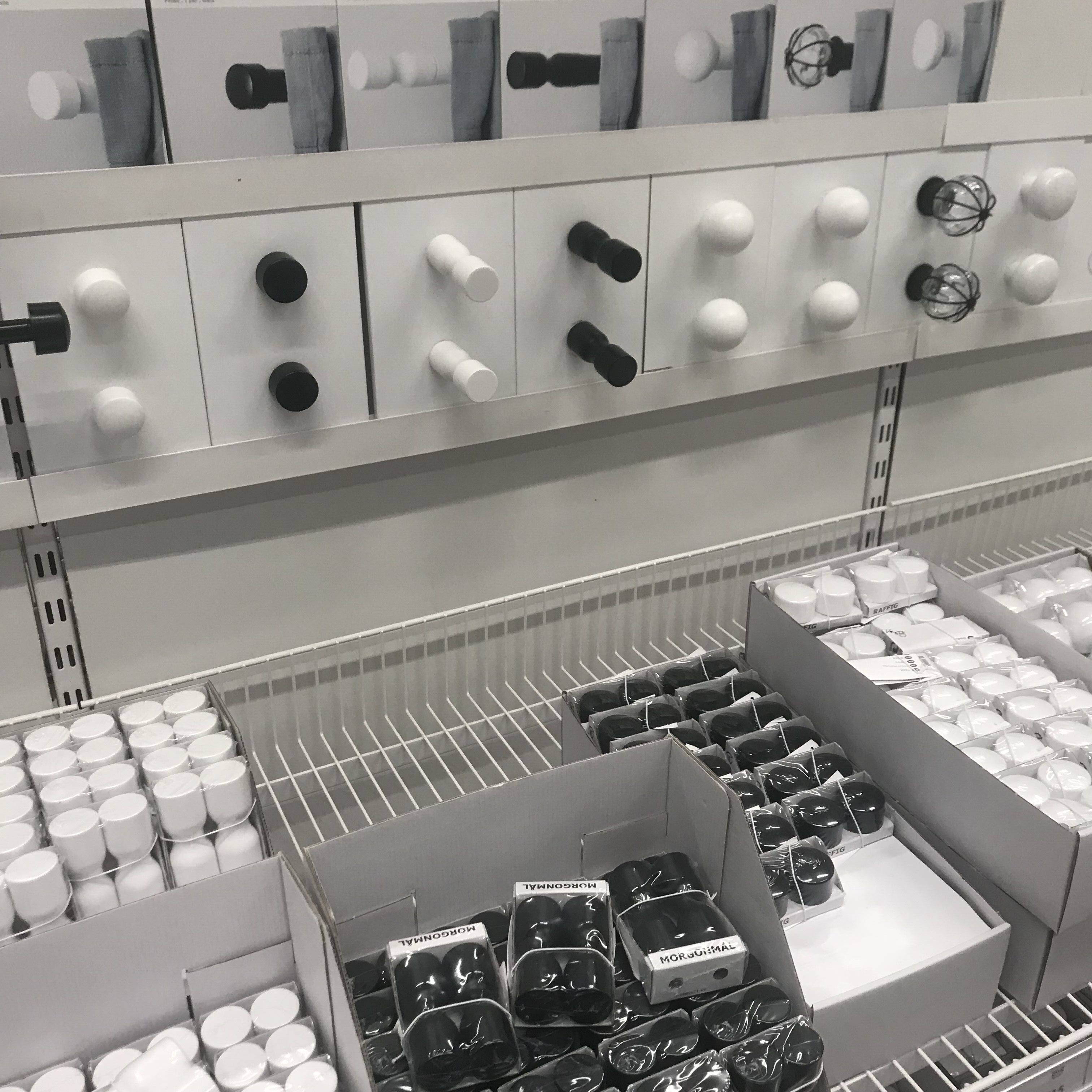 Карниз для штор 国内ikea苏州宜家代购 窗帘杆端饰瑞卡胡加窗帘杆头装饰品多形状