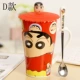 Cốc gốm sáng tạo công suất lớn cốc cốc bút chì màu nhỏ đôi mới cốc cà phê cốc sữa cốc có nắp muỗng bình thủy giữ nhiệt