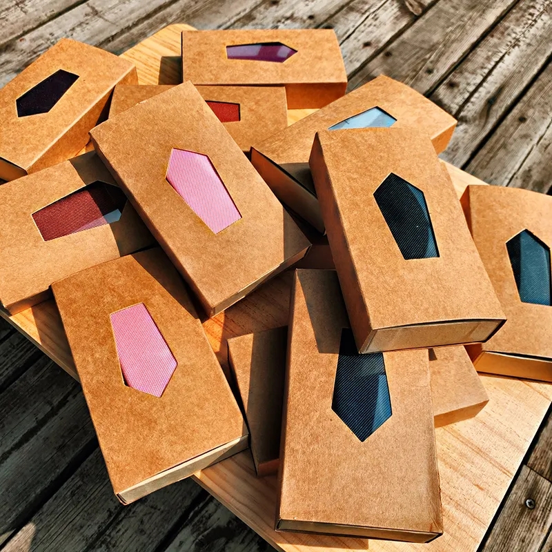 Staffing 5 different colors to change with high-end texture Business elite pure color knit tie B265