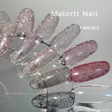 Взрыв измельченной буровой доспехи масляная резинка измельченное серебро несколько туманного острова отражает прыжки с лаком для ногтей.