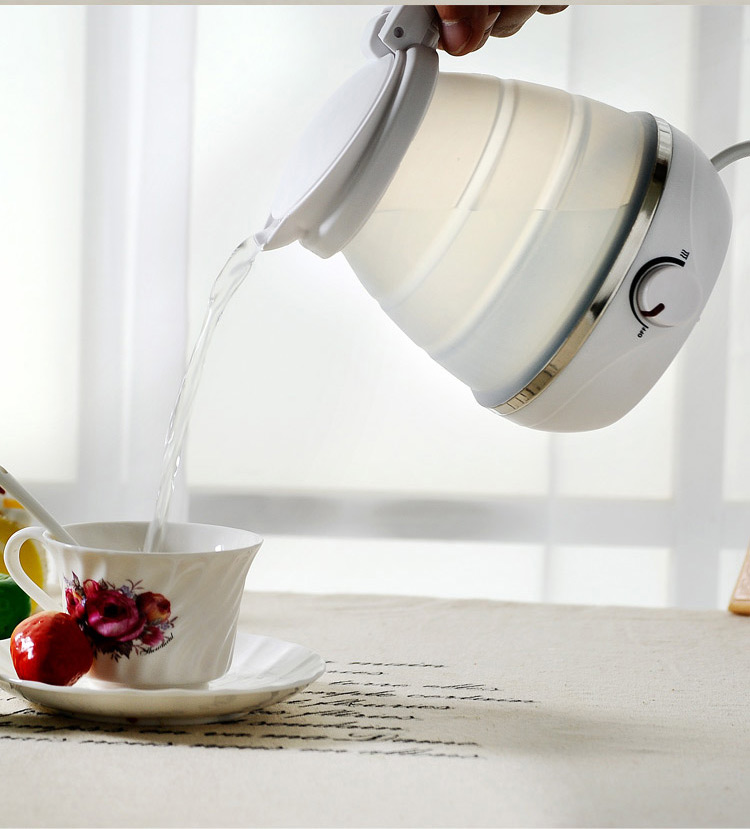 máy đun nước siêu tốc Du lịch gấp ấm đun nước điện tự động nhỏ ấm đun nước mini ký túc xá nhỏ ở nước ngoài - ấm đun nước điện binh dun nuoc