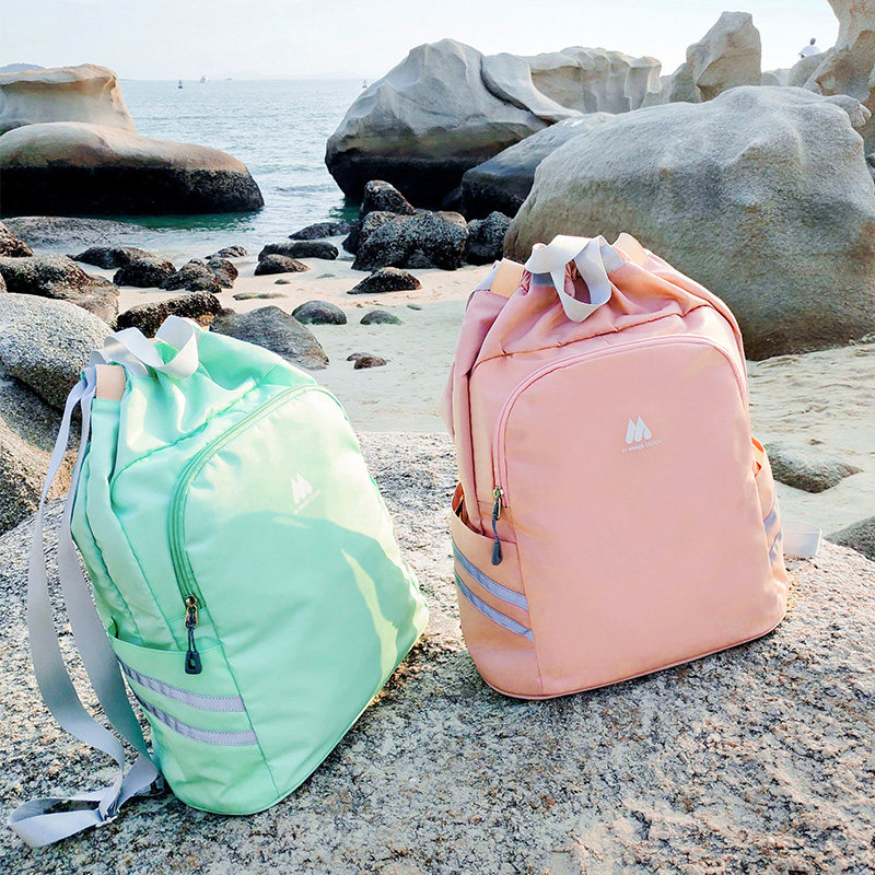 Lucky monkey LUCKY MONKEY swim bag fitness bag dry and wet separation beach swimsuit containing double shoulder bag