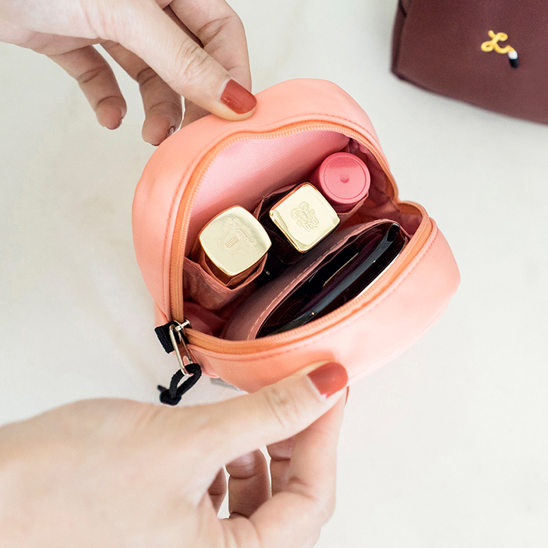 Lucky Monkey LUCKY MONKEY Mini Mouth Red Packet Female Type Carry-on Makeup Makeup Bag Portable Small CONTAINING BAG