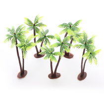 Simulation of small coconut tree fake plant small tree cake shape ornaments decoration plastic sand table model fish tank water props
