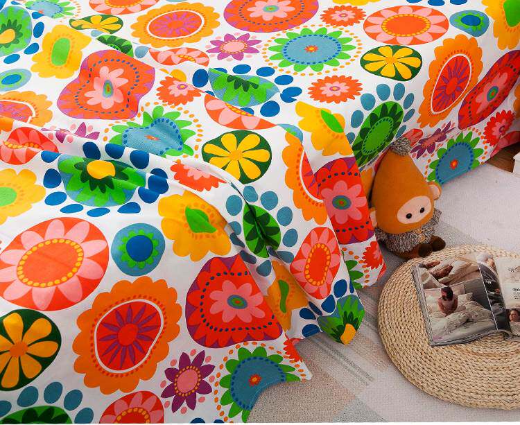 秋冬四季出口纯棉布宿舍欧式床单枕套单双人老粗布加厚全棉单