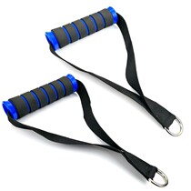 Fitness equipment handle gantry clip breast foam handle tension rope resistance with elastic rope hand grip