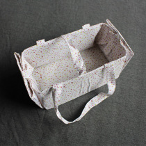Cotton snack storage box basket CD skin care products dormitory desktop finishing square box fabric P094