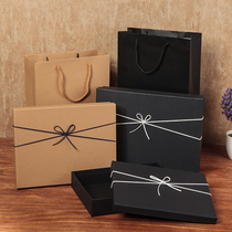 Kraft paper birthday gift box Vintage rectangular packaging box size carton gift packaging small fresh custom LOGO