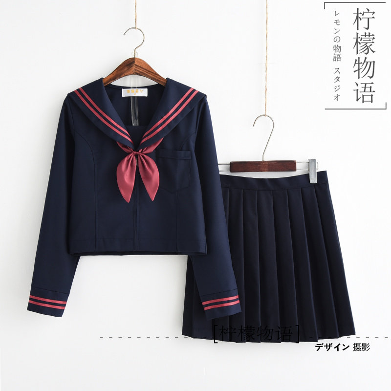 Japan JK uniform three soft girl uniform Bad sailor uniform Student uniform School uniform Class uniform Middle uniform College style suit