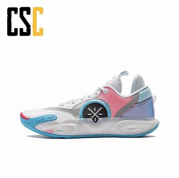 Li Ning 2024beng ເມືອງ 12 marshmallow shock-absorbing wear-resistant low-top breathable ເກີບບ້ວງປະຕິບັດ CSC