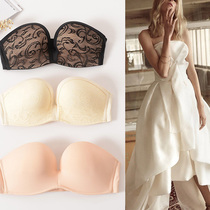 Shoulder strap invisible bra Poly Anti Slip Underwear Thin proof Walking Light Wedding Dress Sexy Gown Bra Wrap Breast