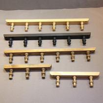 Clothing store display rack wall adhesive hook retro hook fitting room clothes adhesive hook European-style solid wood hanging wall