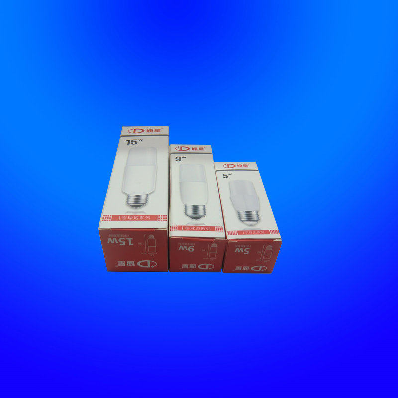 Di Starled cylindrical bulb E27 screw mouth 1 word ball bubble energy saving lamp 5W9W15W white light e27 ultra bright energy saving lamp
