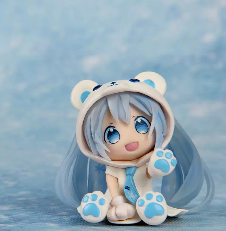 Hatsune Miku tay để làm Sakura Bear Hatsune White Bear Chuochu Phiên bản Hatsune Q của tay búp bê để làm sự khởi đầu của Hatsune Miku - Capsule Đồ chơi / Búp bê / BJD / Đồ chơi binh sĩ