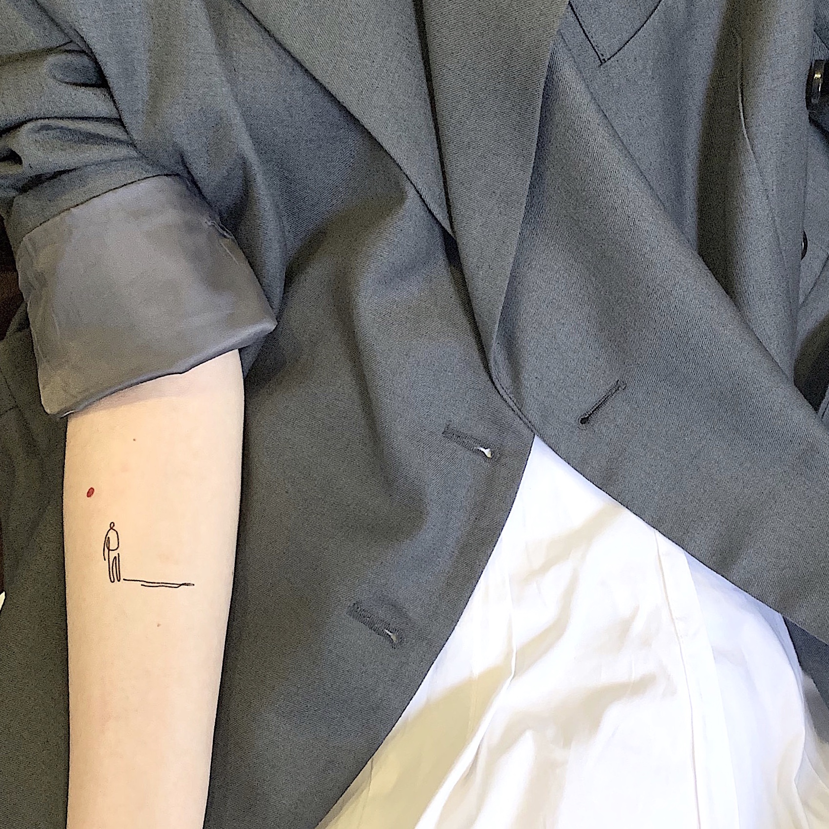 AnOther Tattoo ins Frosty Series Line Art Tattoo Stickers Buy 1 Get 1 Free Loneliness