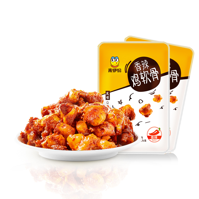Laiyi Spicy Chicken cartilage 250g Snack Chicken wine snack Chicken Crispy bone palm in the treasure packet bulk