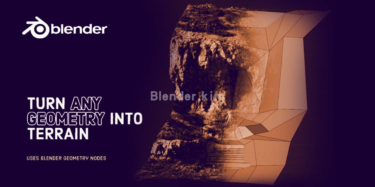 自动地形预设 Auto Terrainer - Blender预设-魔酷网