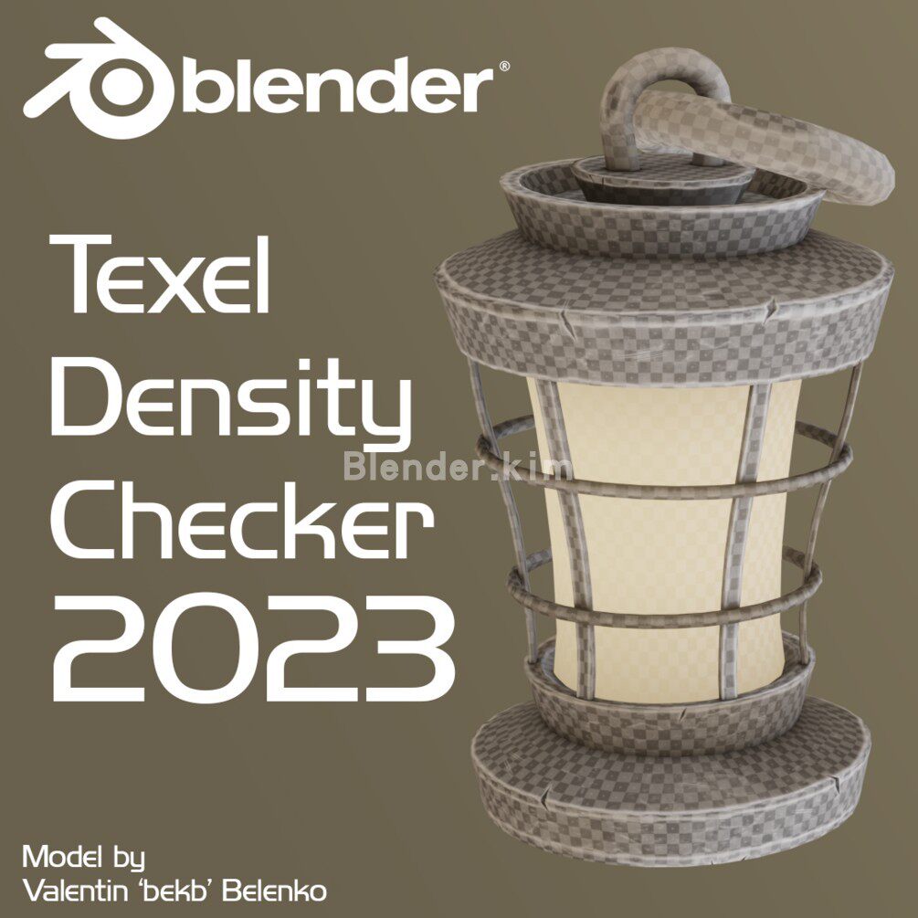 贴图密度检查工具 Texel Density Checker - Blender插件-魔酷网