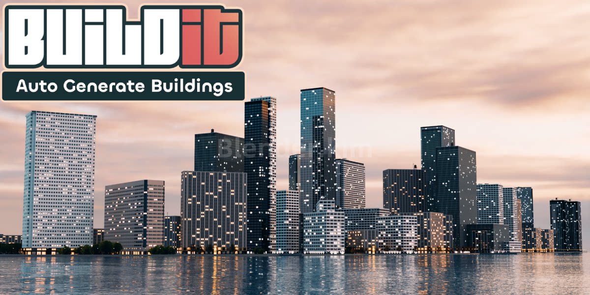 建筑物生成插件 Buildit – Auto Generate Buildings - Blender插件-魔酷网