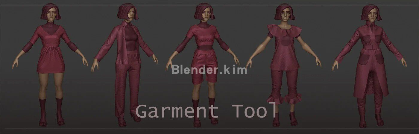 服装模拟插件Garment Tool - Blender插件-魔酷网