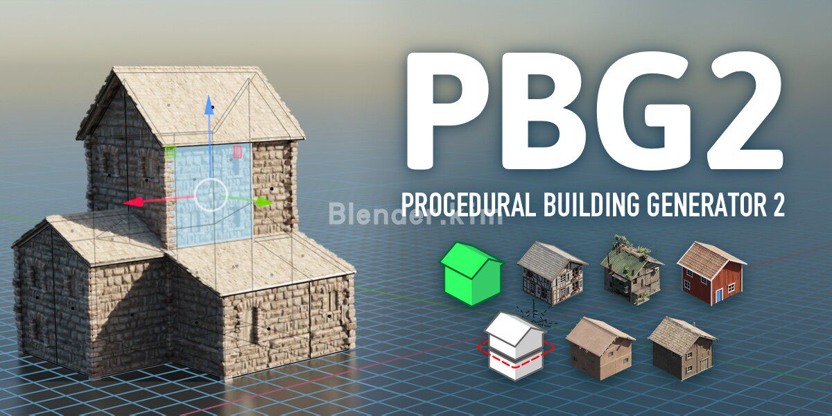 建筑生成器 Procedural Building Generator - Blender插件-魔酷网