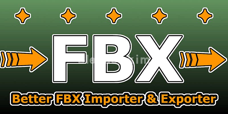 Blender FBX模型导入导出插件 Better FBX Importer & Exporter For Blender-魔酷网