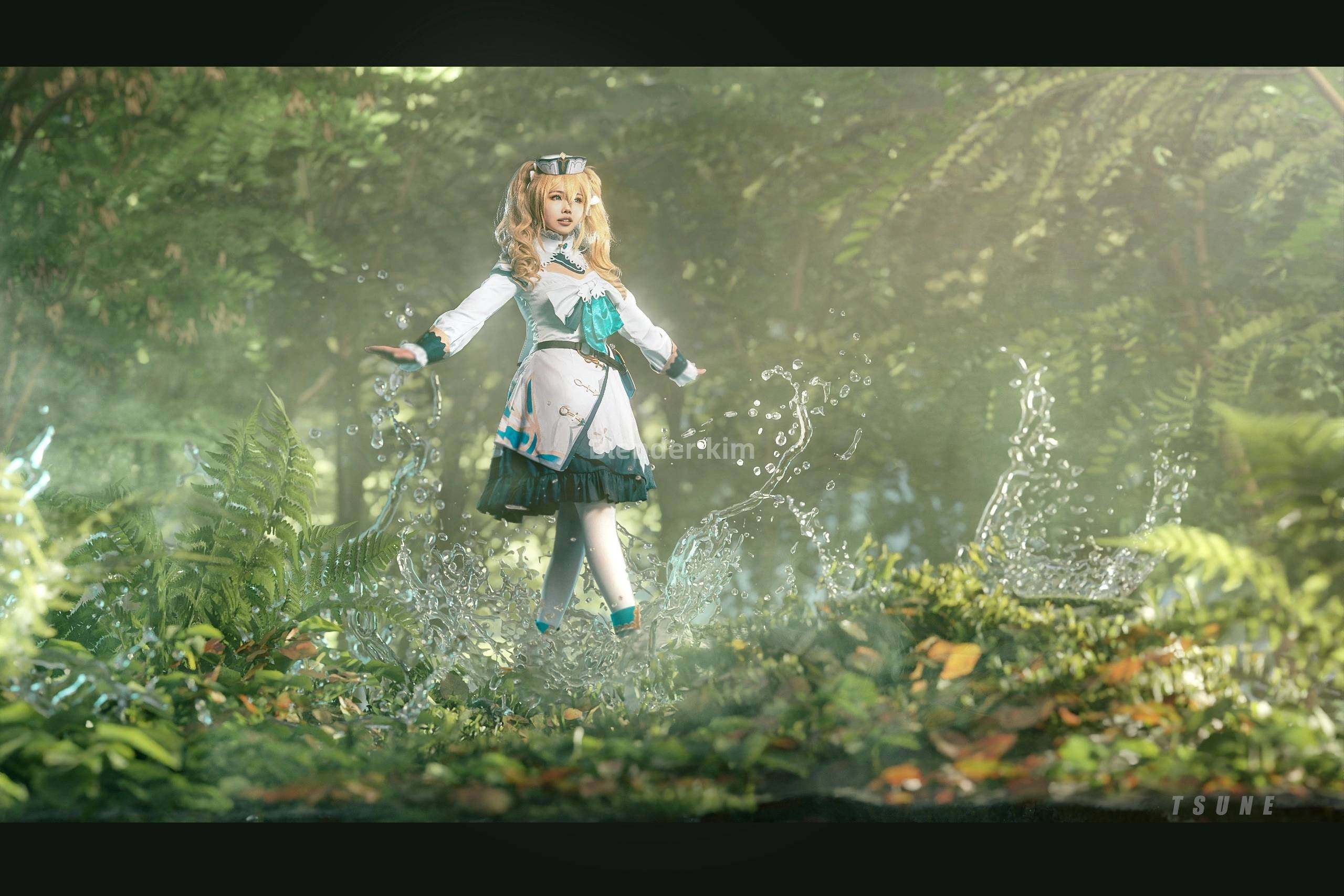 原神芭芭拉合成【blender+ps流程】-魔酷网