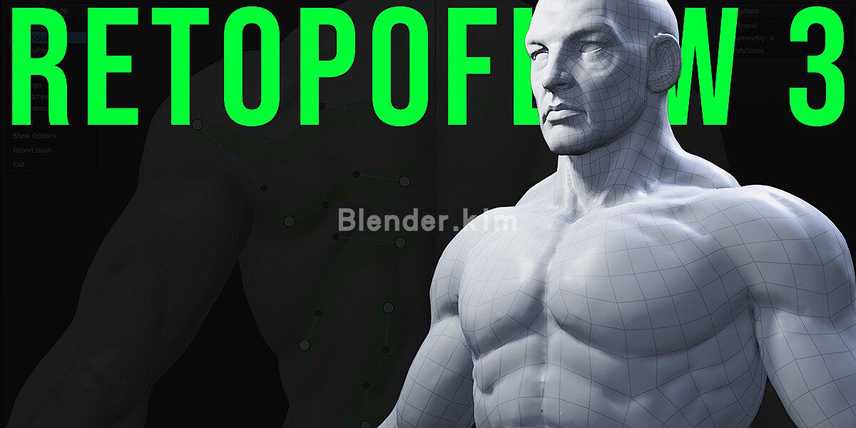 高级多边形自动拓扑插件RetopoFlow - Blender插件-魔酷网