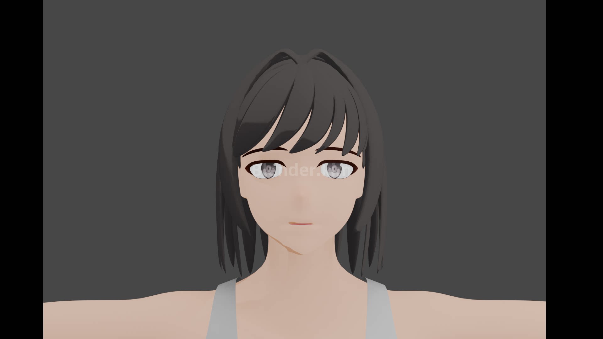 卡通女角色人物模型制作-魔酷网