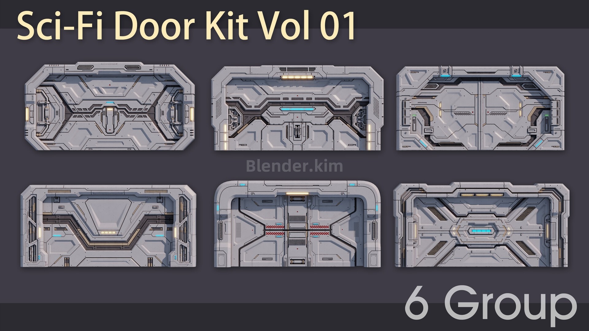 科幻闸门 Sci-Fi Door Kit Vol 1-魔酷网
