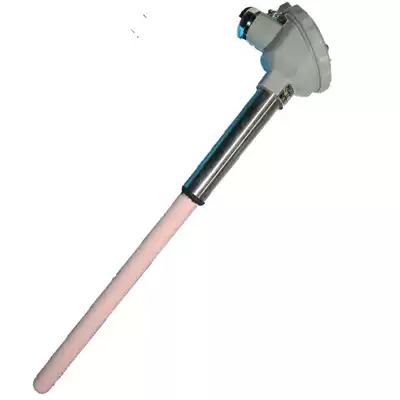 WRN-122 130 High temperature corundum tube Ceramic tube thermocouple sensor Temperature probe K-type head 1300 degrees