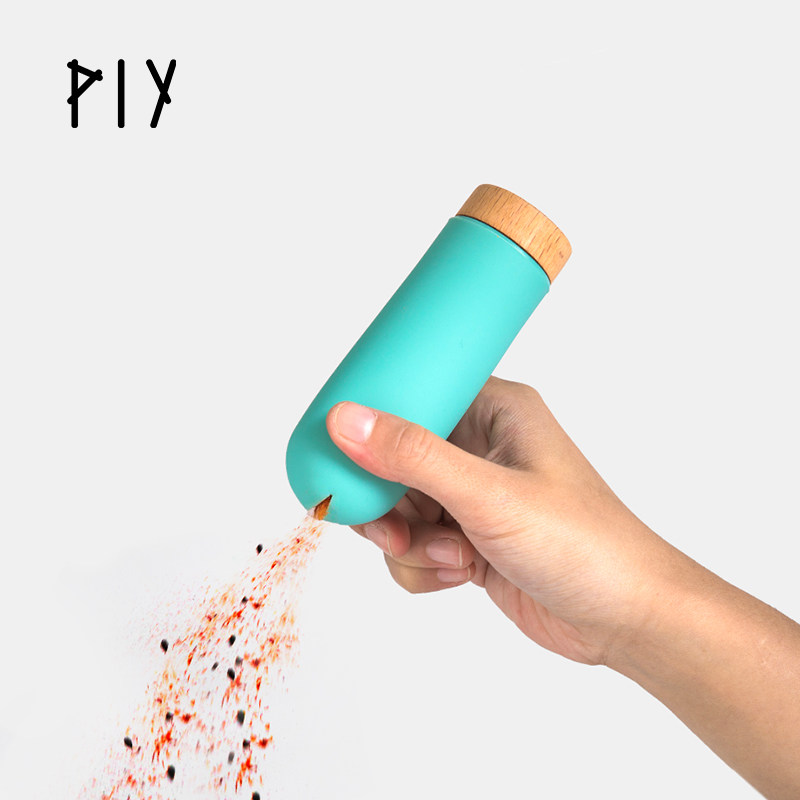 PIY Rainbow Seasoning Jar Creative Simple Household Oil Bottle Pot Salt Jar Kitchen Shelf