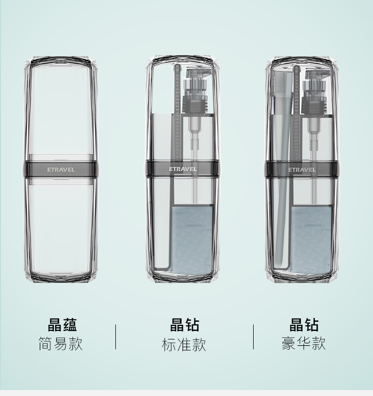 Du lịch rửa cốc rửa túi xách tay nam du lịch vệ sinh du lịch thiết yếu du lịch thiết lập đa chức năng - Rửa sạch / Chăm sóc vật tư túi đựng skincare