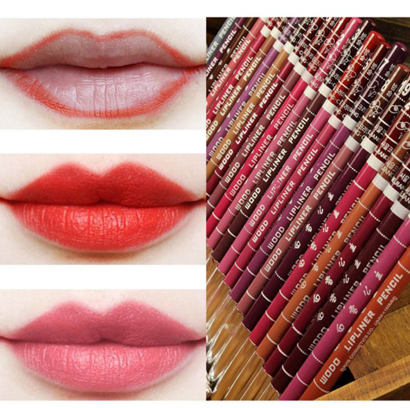 White Snow Princess Lip Line Pen Lip pen Hook Painting Moisturizing Waterproof Not To Fall Color Easy to Color Multi-Color