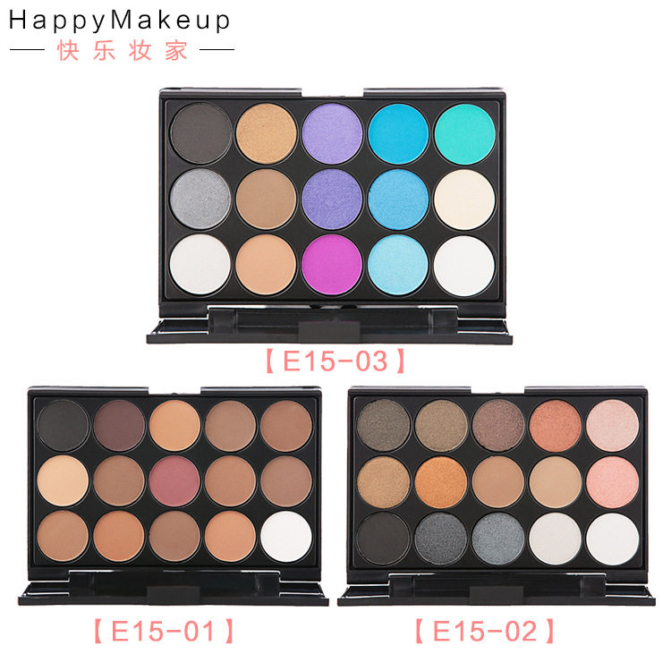 15 Color Pearlescent Earth Color Eye Shadow disc Color Eye Shadow Stage Smoke Smoked Makeup Waterproof not fainting