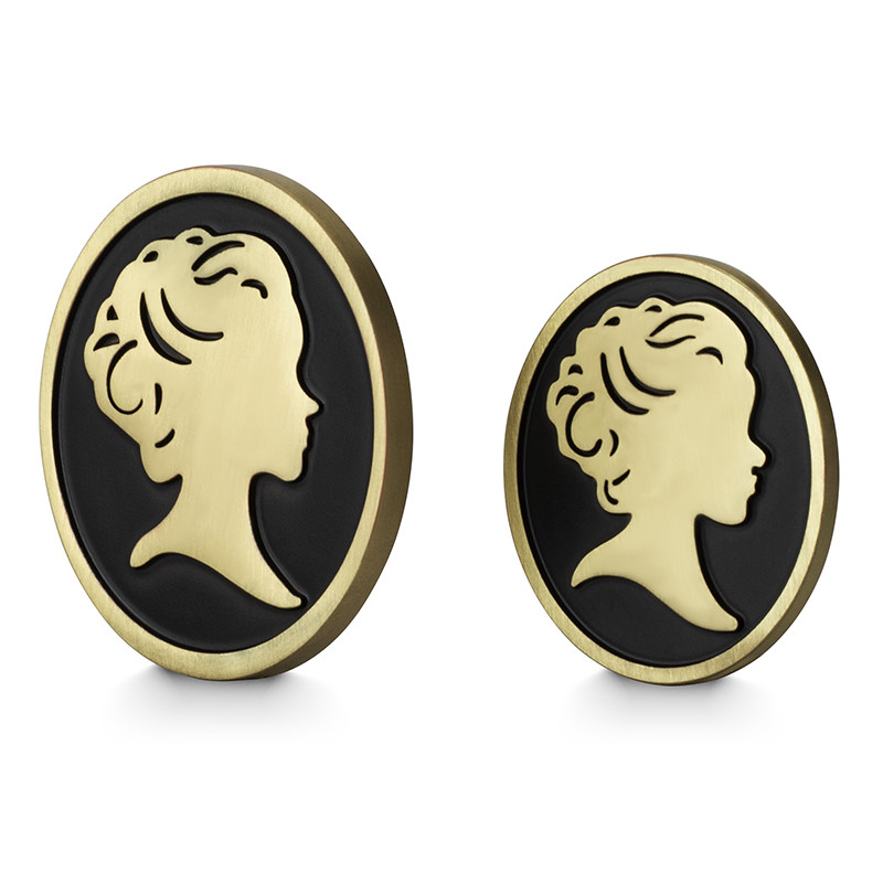 New Chinese light luxury furniture overall cabinet door drawer wardrobe handle head single hole bright American black pure copper handle