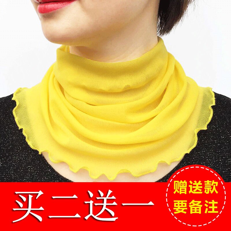 Net red 100 Variable Scarf summer Multipurpose Dual-use female Han version Mask Integrated the bruntsuit girl Early spring flight attendant decoration