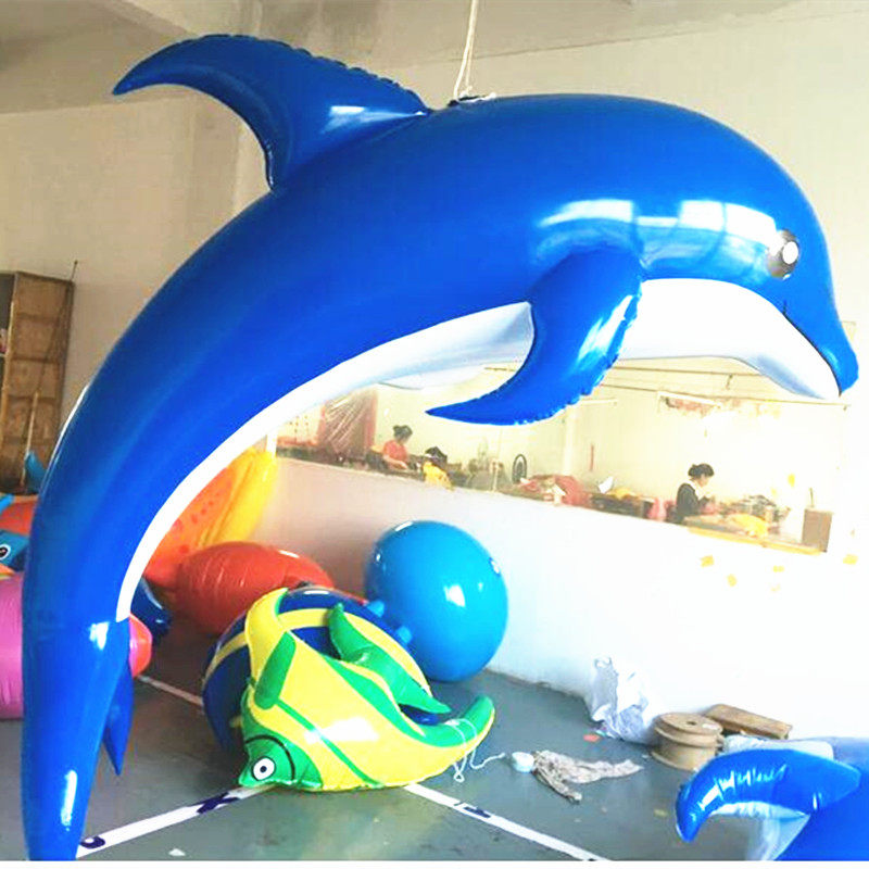 Customized tropical fish gas models inflatable tropical fish simulation model lifting dolphin air fluttering ball suspended fish gas mode