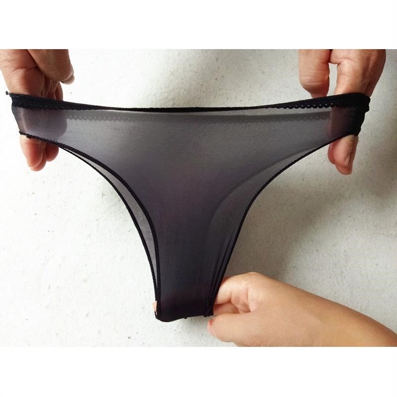 2019 summer thin transparent oily seamless stockings sexy panties breathable triangle tight shorts unisex