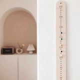 Линейка высоты из цельного дерева в стиле Ins, подвесное украшение, измерение и изображение роста ребенка, линейка для рисования, украшение для детской комнаты, украшение для стены, реквизит для фото