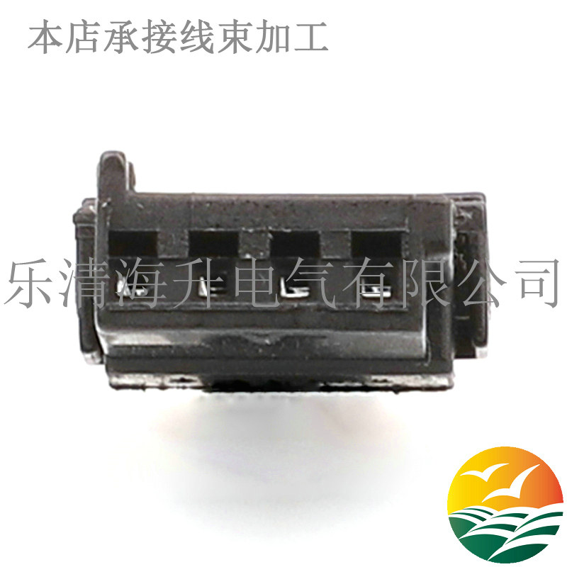 小孔小电流黑色汽车连接器接插件国产线束插头1241634-3-阿里巴巴
