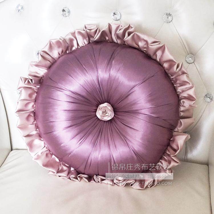 Eurostyle round pillow with core holding pillow luxurious bed goods decoration by bag Multi-color customizable as back cushions Fly round pillows round pillows