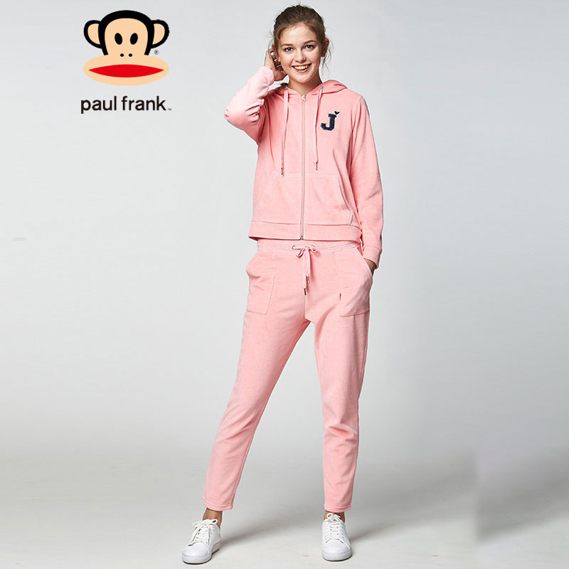 PaulFrank 大嘴猴 天鹅绒女式休闲运动套装 天猫优惠券折后¥199包邮(¥319-120)3色可选 PaulFrank 大嘴猴 天鹅绒女式休闲运动套装 天猫优惠券折后¥199包邮(¥319-120)3色可选
