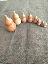 Solid wood gourd ornaments Pendant Living room decoration gourd log handmade craft gourd gourd handle parts